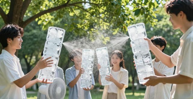 大冰块降温方法_太原夏季防暑降温大冰块_大冰块户外活动使用时长
